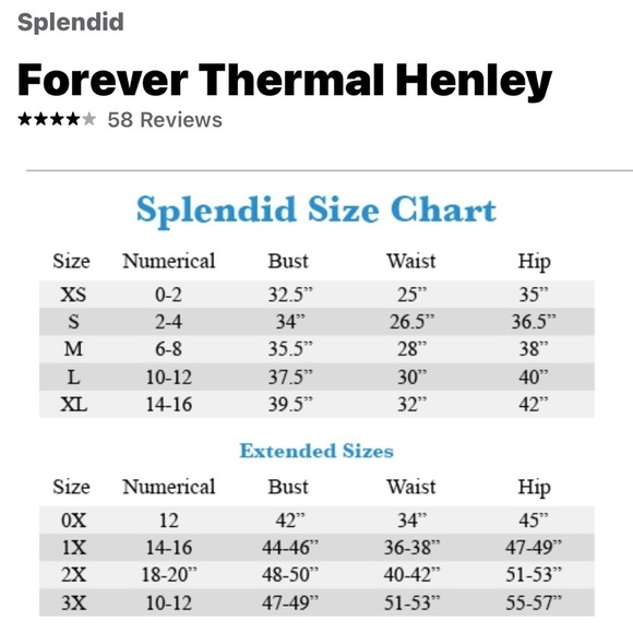 Splendid Women's Thermal Henley Long Sleeve Top XS - Picture 6 of 6